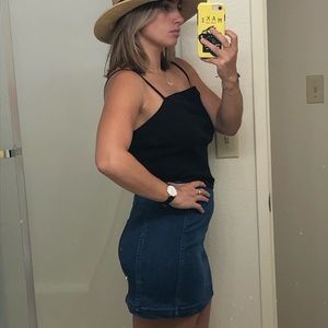 Free people Jean mini skirt